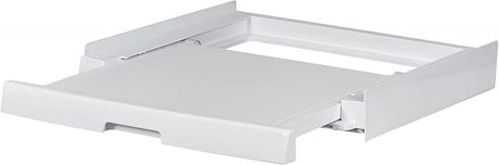 HAIER Kit suprapunere uscator si masina de spalat Haier, raft retractabil, adancime reglabila 47-62 cm, Alb