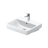 Duravit Lavoar Duravit, WB/FWB 550 mm Duravit No.1 white, w.OF,W.TP,1 TH,underneath glazed, montare pe perete, cu preaplin, gaura pt baterie, smalt pe interior, alb