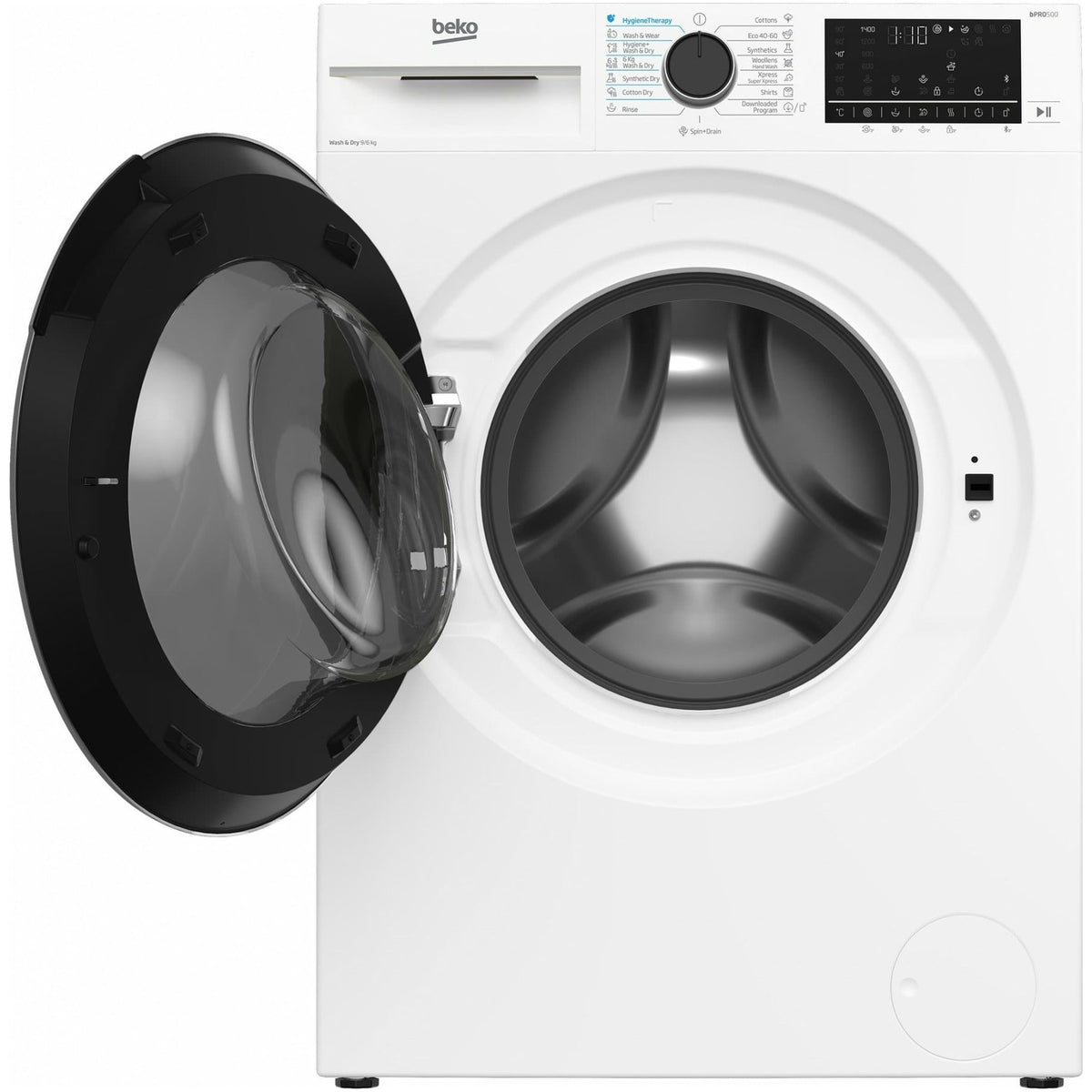 Beko Masina de spalat rufe Masina de spalat rufe cu uscator Beko B5DFT59442W | 9/6kg, 1400 rpm, Clasa A, SteamCure