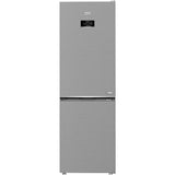 BEKO Combina frigorifica Beko, 316l, Clasa C, No Frost, Compresorul ProSmart Inverter, Display, AeroFlow, HarvestFresh, Metal look