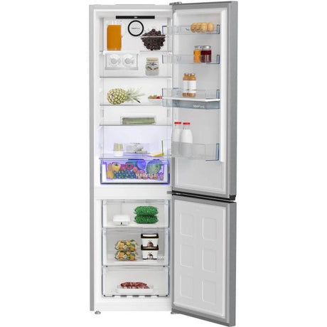 Beko Combina frigorifica Combina frigorifica Beko B5RCNA405HDXB | 355L, No Frost, HarvestFresh, Clasa D, Inox, 59.5x66.3x203.5cm