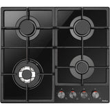 Hansa Plita pe gaz Plita pe gaz Hansa PGCD6101ApFB | 60cm, 4 arzatoare, WOK, gratare fonta, negru