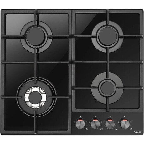 Hansa Plita pe gaz Plita pe gaz Hansa PGCD6101ApFB | 60cm, 4 arzatoare, WOK, gratare fonta, negru