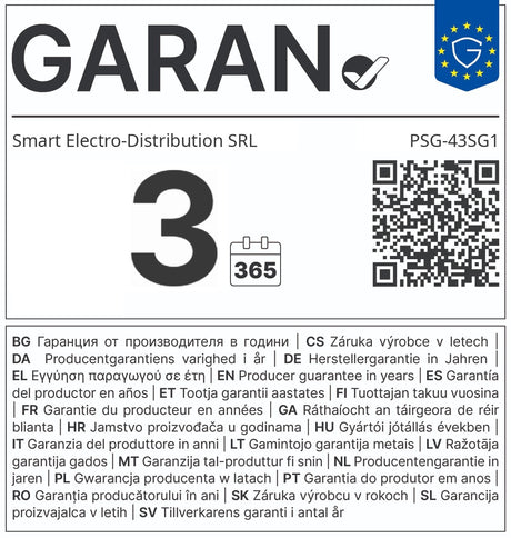 Plită Incorporabilă Samus PSG-43SG1 | 45cm, 45x51x10cm - Etichetă GARAN