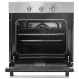 NobeLTek BI Cuptor incorporabil electric, 5 functii, 3 butoane, timer mecanic, 56L, sticla dubla, ventilator de racire, inox