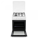 Aragaz SamusSM664APGS | 60cm, Alb, Timer, 60x63.5x86cm