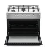 NobeLTek Cooking Aragaz Aragaz Nobeltek NLT 6903IX/G1 | 60x90cm, 5 Ochiuri, Cuptor Gaz 102L, Inox