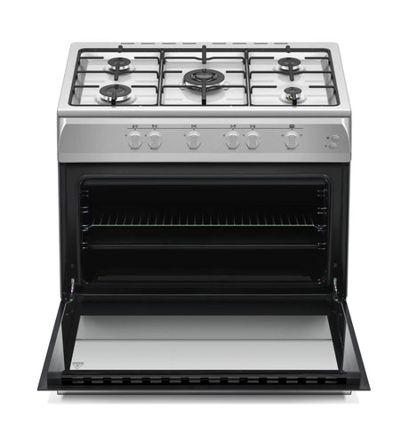 NobeLTek Cooking Aragaz Aragaz Nobeltek NLT 6903IX/G1 | 60x90cm, 5 Ochiuri, Cuptor Gaz 102L, Inox
