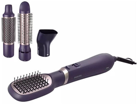 Philips Perie cu aer cald Philips,, 800W, tehnologie cu ioni, 4 accesorii, diametru perie 38mm, setare temperatura de ingrijire si aer rece, infuzata cu ulei de argan