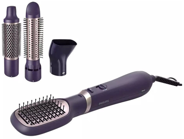 Philips Perie cu aer cald Philips,, 800W, tehnologie cu ioni, 4 accesorii, diametru perie 38mm, setare temperatura de ingrijire si aer rece, infuzata cu ulei de argan