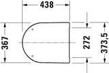 Duravit Capac WC Capac WC Duravit 0020110000 | ME by Starck Compact, Alb, Balamale Inox