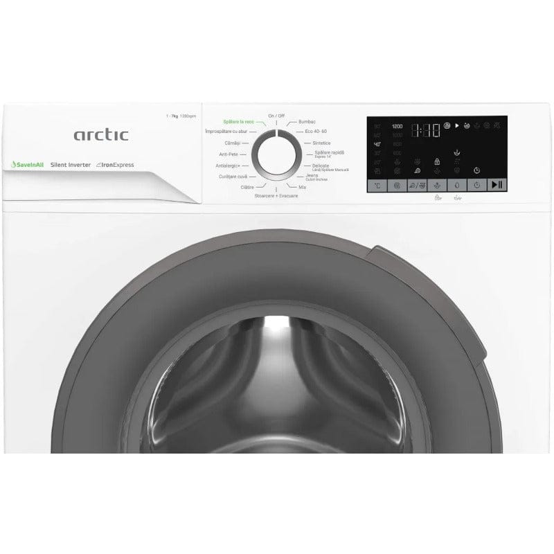 ARCTIC Masina de spalat rufe Masina de spalat rufe Arctic APLM2WFSU27211W | 7kg, 1200RPM, 15 Programe, Alb, 60x49.6x84.5cm