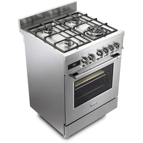 Candy Aragaz Aragaz Candy PRO 66 MXL PZ RO | 4 Arzatoare, Gaz + Electric, 60cm, Grill, Inox, 90x60x85cm