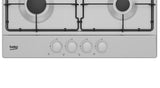 Beko Plita pe gaz Plita pe Gaz Beko HIAG64223SX | 60cm, 4 Arzatoare, Aprindere Integrata, Inox