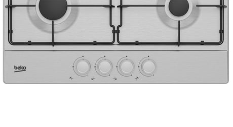Beko Plita pe gaz Plita pe Gaz Beko HIAG64223SX | 60cm, 4 Arzatoare, Aprindere Integrata, Inox