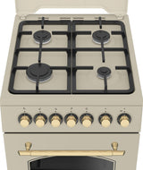 Beko Aragaz Aragaz Beko FSE52135DCRSN | Mixt, 4 Arzatoare, Cuptor Electric, Grill, 50x60x85cm
