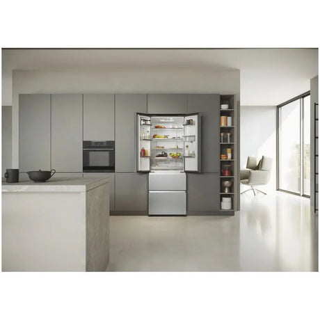 Haier Combina frigorifica Combina frigorifica Haier HFR5719EWMG | 444L, No Frost, Dozator apa, Clasa E, 190cm, 70x67.5x190cm