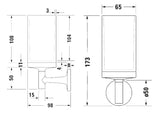 Duravit Pahar Suport Pahar Duravit Starck T 0099314600 | Perete, Sticla Mat, Metal Auriu