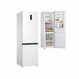 Combina frigorifica Total No Frost Daewoo, volum net 344 (235+109) litri , clasa E, Inverter display pe usa, Alb