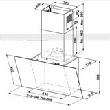 Faber A Hota decorativa Hota Decorativa Faber DAISY EG6 LED WH A80 330.0529.564 | 80cm, 550m3/h, Clasa C, Touch, LED