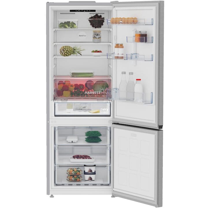 Beko Combina frigorifica Combina frigorifica Beko B3RCNE564HXB | 490L, Clasa E, No Frost, Metal Look, 70x74.5x192cm