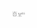 Roca Lavoar Lavoar Roca Optica A327B12080 | 35x35x13 cm, Montare pe Blat, Portelan, Negru