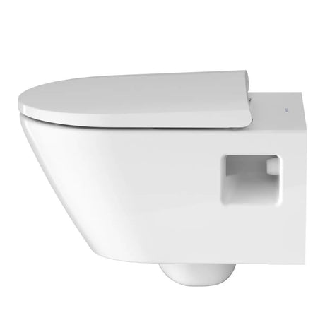Duravit Vas wc Duravit, Toilet WM 540 mm D-Neo white, washdown, rimless, suspendat, evacuare orizontala, fara capac (0021610000 / 0021690000), alb