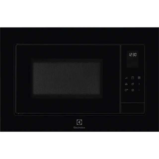 Electrolux Cuptor cu microunde incorporabil Electrolux, 25 l, 900 W, Gril, Timer, Avertizare sonora, Afisaj LED, Negru