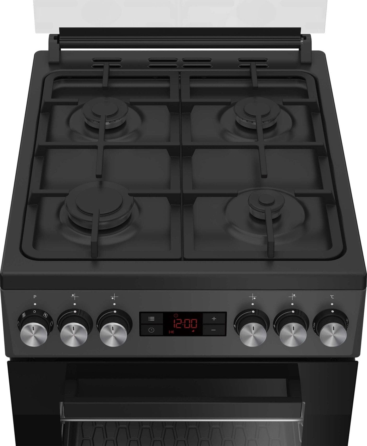 Beko Aragaz Aragaz Beko FSM52330NAO | 4 Arzatoare, Aprindere Electrica, Cuptor Electric, Grill, Display, Antracit, 50x60x85cm