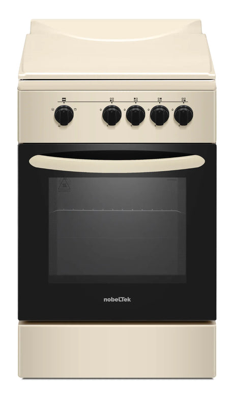 NobeLTek Cooking Aragaz Nobeltek, 50x50, plita gaz, cuptor gaz, siguranta plita si cuptor, echipat cu diuze GPL, diuze GN de schimb, capac tabla, bej