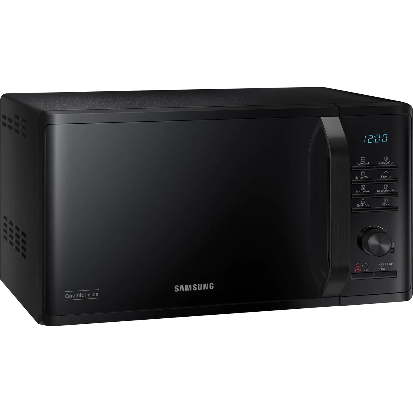 Samsung Cuptor cu microunde Samsung Solo, 23 L, 800W, Quick Defrost, interior ceramic, afisaj LED, Negru