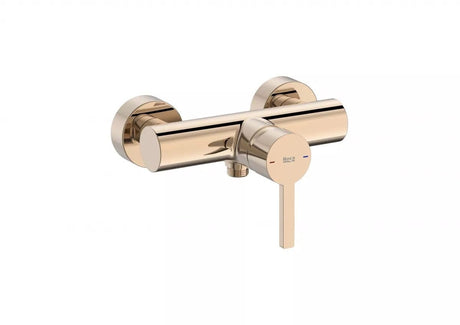 Roca Baterie dus Roca, Gama Naia, cartus ceramic, levier metalic, monocomanda,rose gold, auriu rose