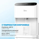 Midea Dozator apa Dozator Apa Midea JL2240S-W | Conectare Retea, Filtrare PAC & UF+C, Racire 4L/h, Incalzire 4L/h, 4-92°C