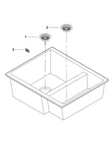 Grohe Chiuveta bucatarie Chiuveta Grohe K500 31648AP0 | 555x460mm, 2 Boluri, Granit Negru