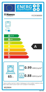 Hansa Aragaz Aragaz Electric Hansa FCCX580009 | 50cm, 4 Zone, 8 Functii, Grill, 62L, Clasa A, 50x60x85cm