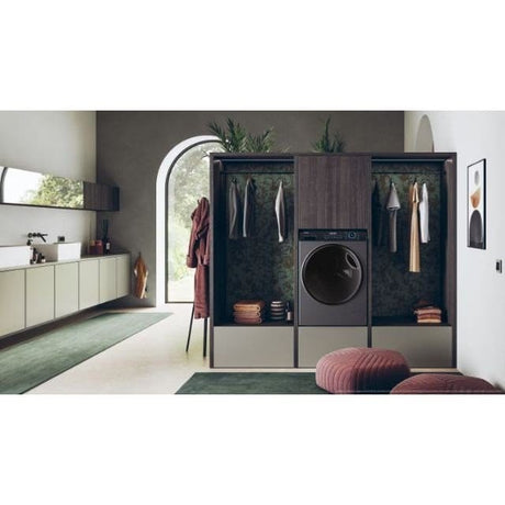 HAIER Masina de spalat rufe frontala cu uscator HAIER, 8/5 kg, 1400rpm, Clasa A/D, antracit