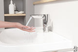 Grohe Baterie lavoar cu senzor infrarosu Grohe, Eurosmart OHM sensor basin 6V, hibrida, alimentare 6V, optiune operare manuala, mixare apa, cartus ceramic, program dezinfectie, crom