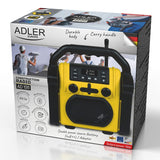 Adler Radio portabil Radio Portabil Adler AD1911 | IPX54, Bluetooth, AUX
