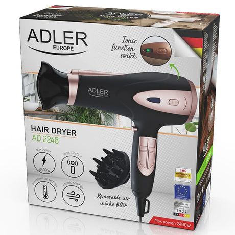 Adler Uscator de par Uscator de Par Adler AD2248B | 2200W, Ionizare, Negru