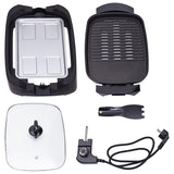 Adler Grill electric Grill Electric Adler AD6610 | 3000W, Cu Capac, Negru