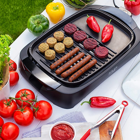 Adler Grill electric Grill Electric Adler AD6610 | 3000W, Cu Capac, Negru