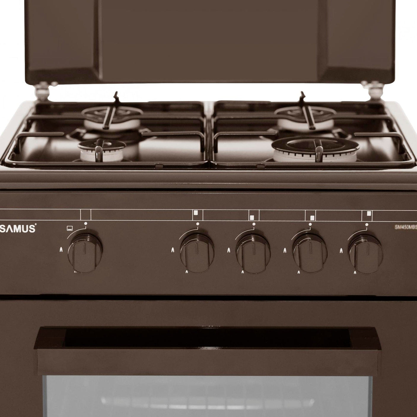 Samus Aragaz Aragaz Samus SM 450MBS | 4 Arzatoare, Gaz, Cuptor Gaz, Alb, 50x54x85cm