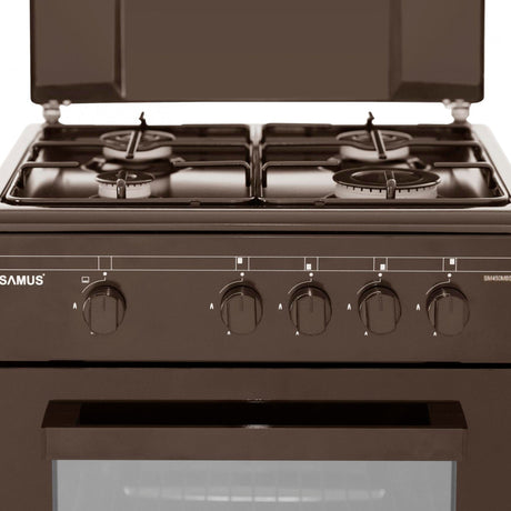 Samus Aragaz Aragaz Samus SM 450MBS | 4 Arzatoare, Gaz, Cuptor Gaz, Alb, 50x54x85cm