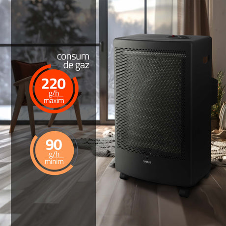 Soba pe gaz Samus RS426C | 13kg, Roșu, Portabil