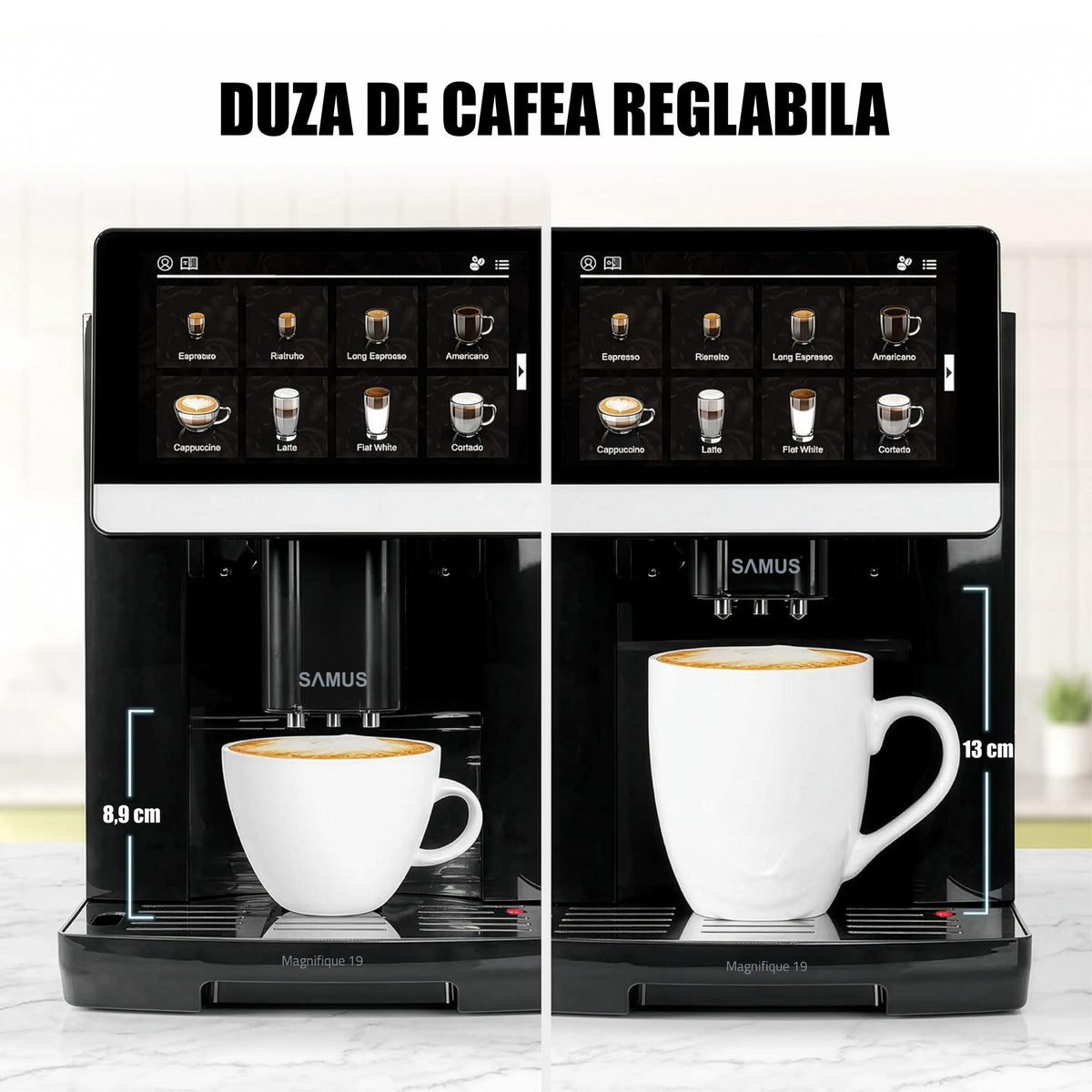Espressor Samus MAGNIFIQUE 19 | 1.7L, 19 Bar, Negru