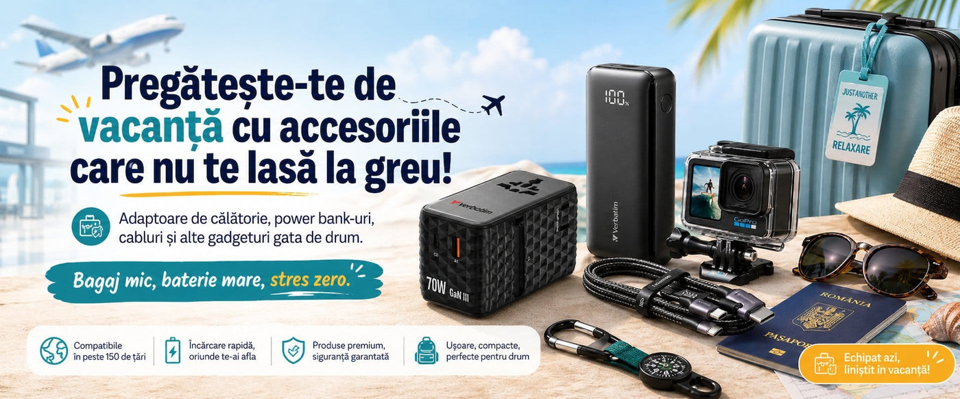 Pregătește-te de vacanță cu accesoriile care nu te lasă la greu - PC-Doc.ro