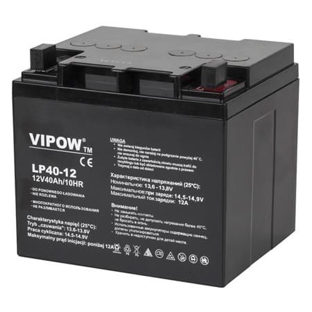 Vipow Acumulator Acumulator Stationar Vipow BAT0222 | AGM VRLA, 12V, 40Ah