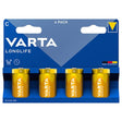 Varta BATERIE ALCALINA LONGLIFE LR14 BL 4 BUC VARTA