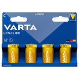Varta BATERIE ALCALINA LONGLIFE LR14 BL 4 BUC VARTA