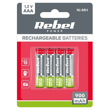 Lechpol ACUMULATORI NI-MH AAA R3 900MAH BLISTER 4 BUC REBEL